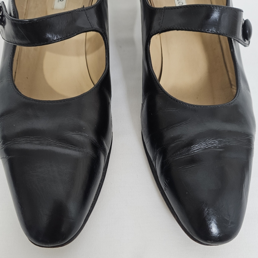 Ann Taylor Black Leather Mary Jane Pumps - Picture 9 of 14